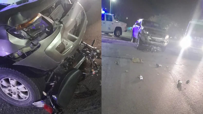 Una Joven Termin Internada Tras Un Violento Choque Entre Una Moto Y