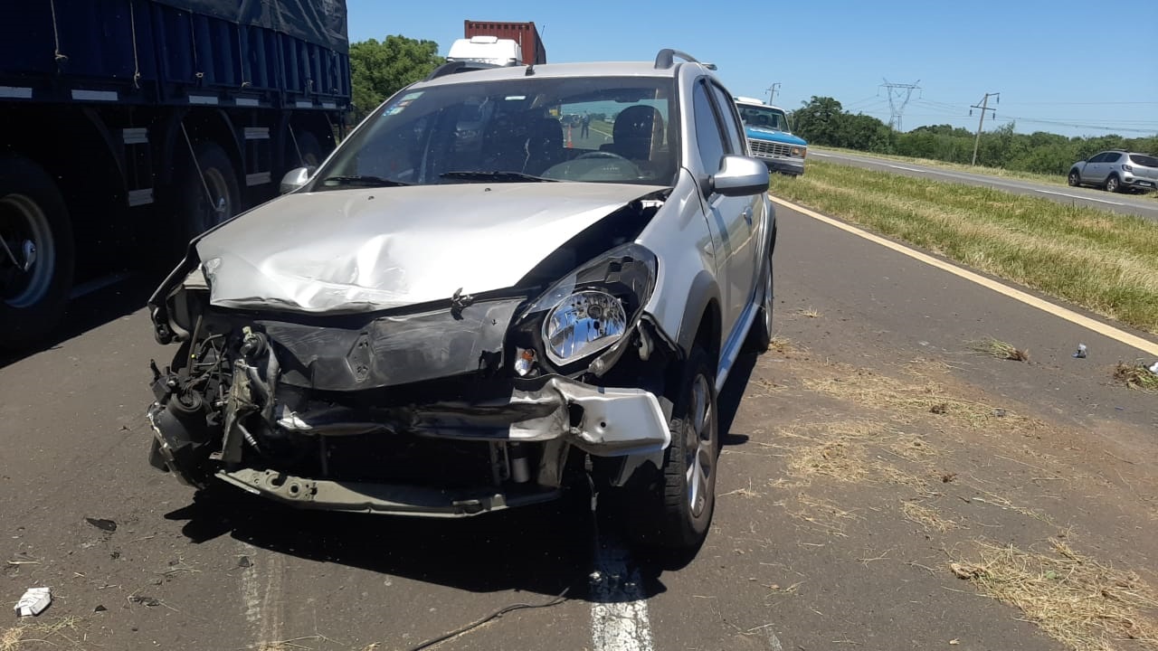 Triple choque en la Autovía 12 cómo quedaron vehículos involucrados