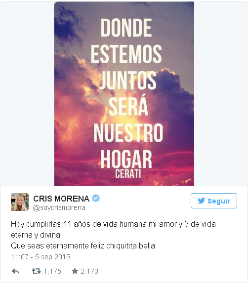 El emotivo mensaje de Cris Morena a Romina Yan