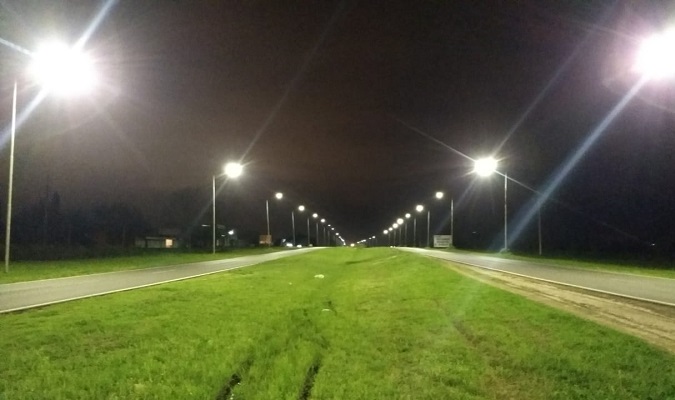 El Acceso Sur cuenta con nueva luminaria LED