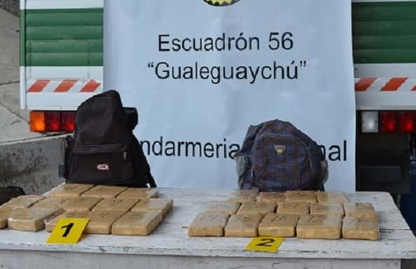 Absuelven a tres detenidos en Gualeguaychú con 21 kilos de marihuana