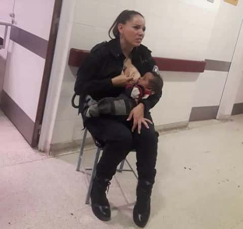 Es viral: Policía amamantó a un bebé en un Hospital de La Plata 