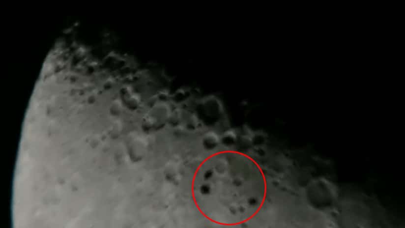 VIDEO: Un astrónomo aficionado graba tres OVNIS cerca de la Luna
