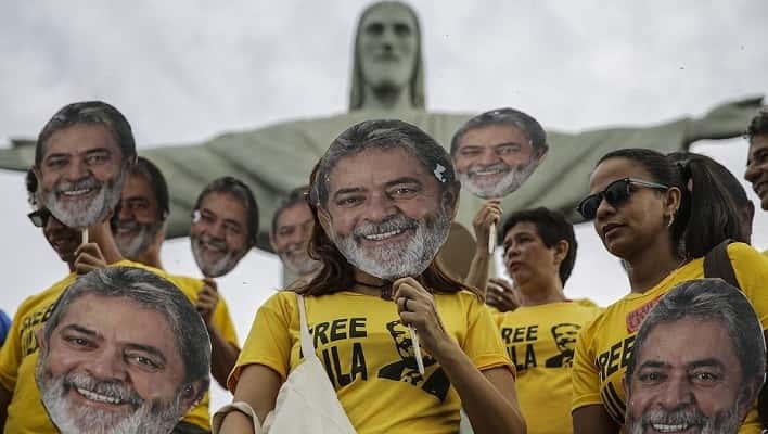 Pese a estar preso, Lula es el candidato que tiene mayor intención de voto