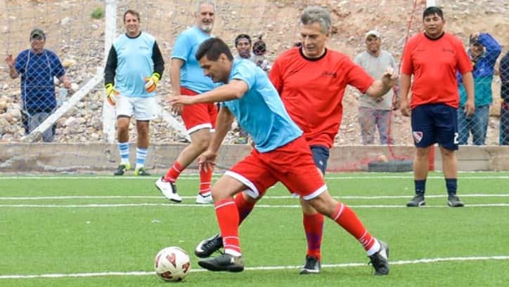 Macri jugó al fútbol en la altura de Jujuy