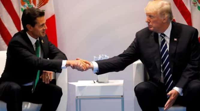 Trump se reunió  con Peña Nieto en el G-20: "México debe pagar por el muro"