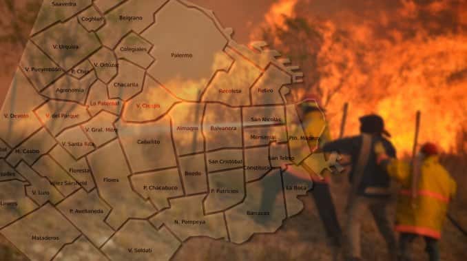 Se quemó una superficie equivalente a 70 ciudades de Buenos Aires