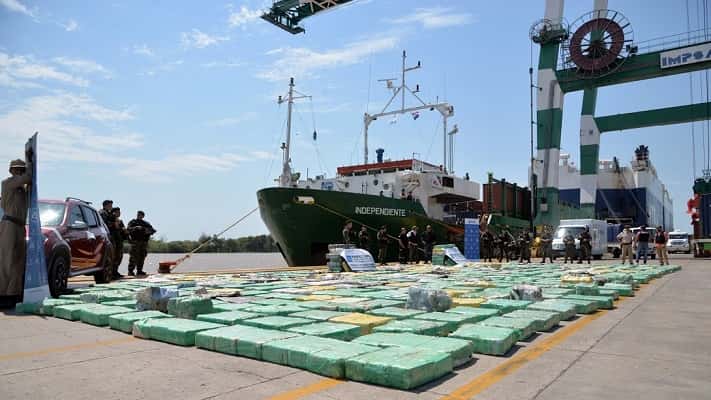 Incautaron 7.984 kilos de marihuana de un buque paraguayo 