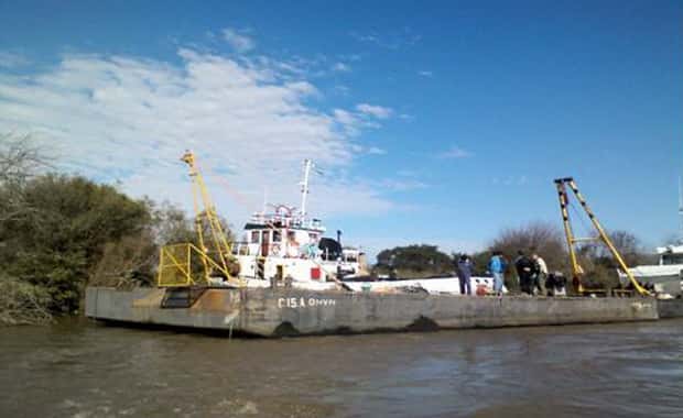 Realizan batimetrías y dragado de profundización del río Uruguay