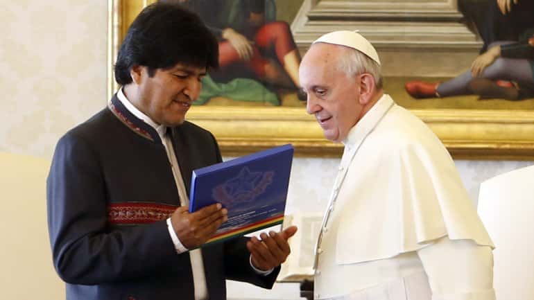 Evo Morales elogió el compromiso social del Papa Francisco 