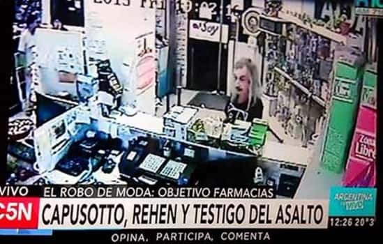 Video: Capusotto, testigo de un robo en una farmacia