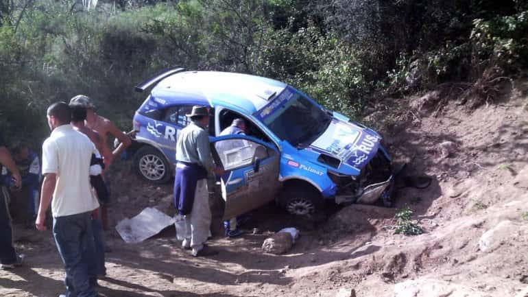 Nalbandian se accidentó en el Rally Argentina en Córdoba