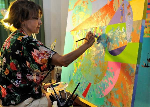 La pintora de la ciudad María Inés López expondrá en Colombia