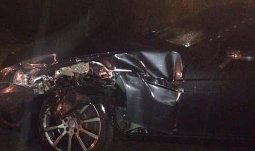 Así quedó el auto de Diwan después del accidente en la Panamericana