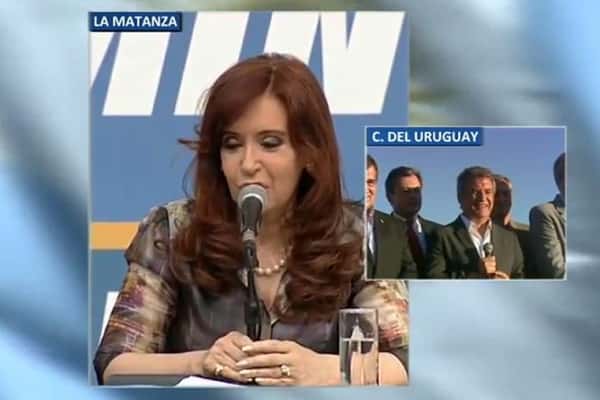 La Presidenta y Urribarri inauguraron la Costanera en Concepción del Uruguay 