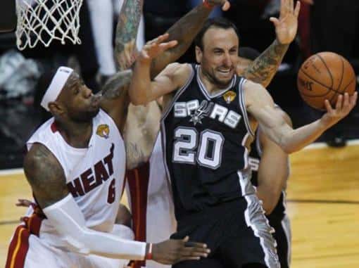 Siete puntos de Ginóbili en el gran triunfo de los Spurs ante Miami Heat