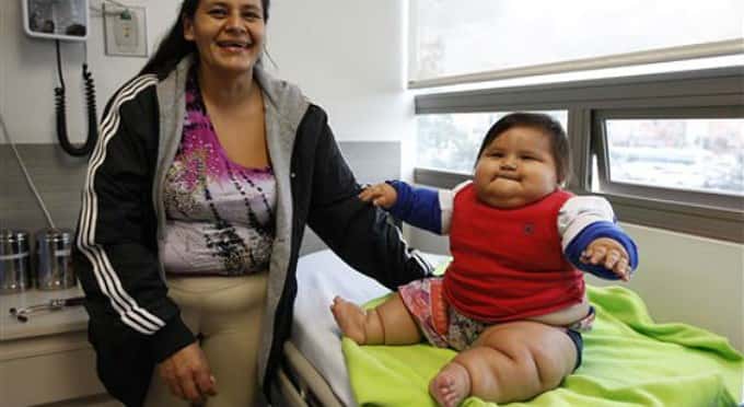 Bebé de 20 kilos impresiona a toda Colombia