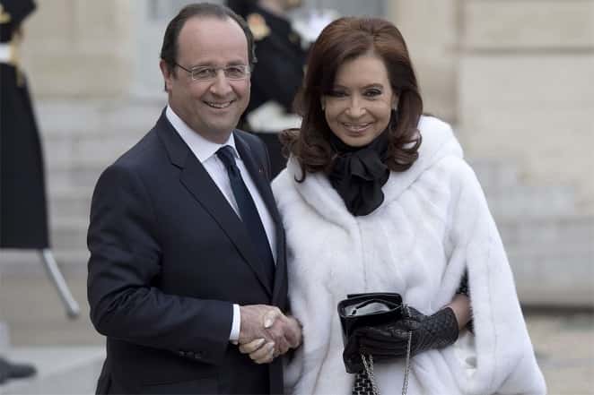 La Presidenta se reúne con François Hollande