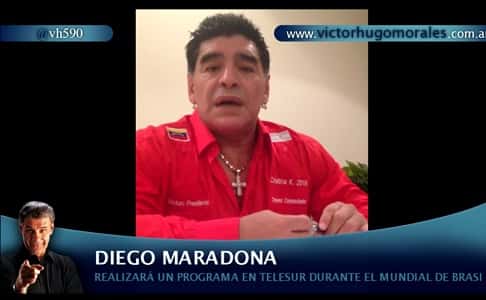El video en el que Maradona apoya a Venezuela: "Viva Chávez, viva Maduro"