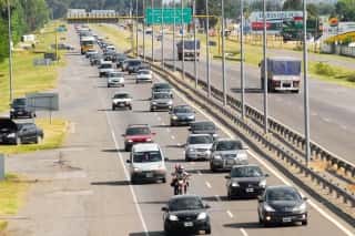 Circulaban casi 2000 vehículos por hora a la Costa por la autovía dos