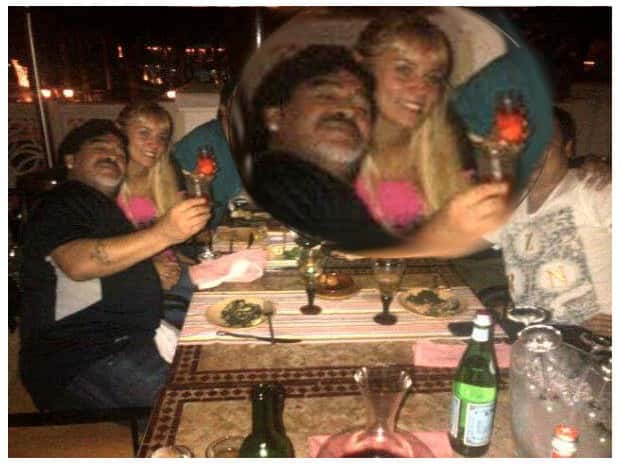 Las fotos exclusivas de Diego Maradona con su nueva novia