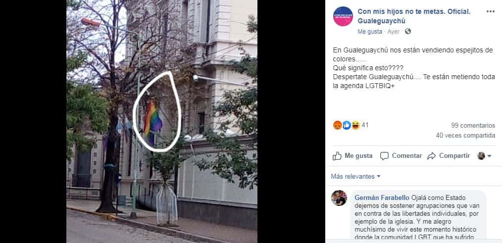 Grupos conservadores homofóbicos atacaron al Municipio por conmemorar la Semana del Orgullo