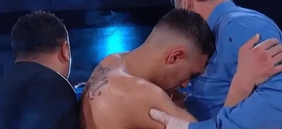 Video: Boxeador argentino se desvaneció tras el fallo de la pelea y está internado en grave estado
