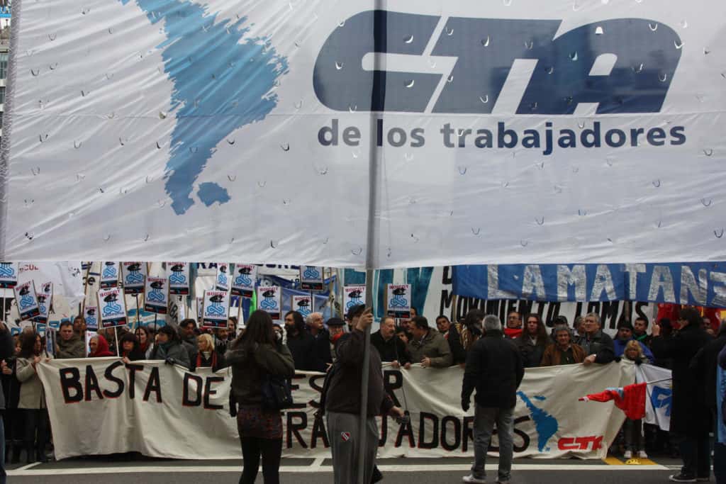 La CTA Entre Ríos se solidarizó con los choferes de paro en Paraná 