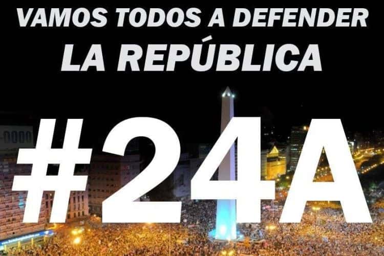#24A: Convocan a movilizarse para apoyar al gobierno 