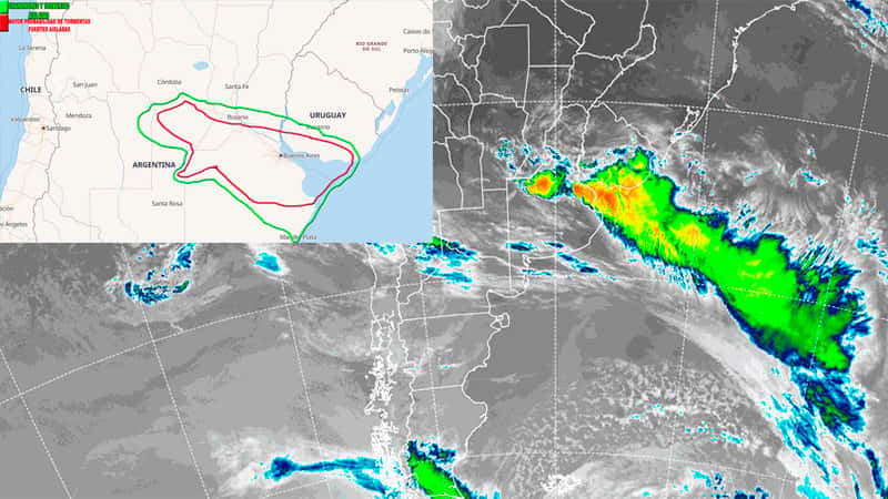 Advierten por "tormentas severas" que afectarían a Entre Ríos y otras provincias