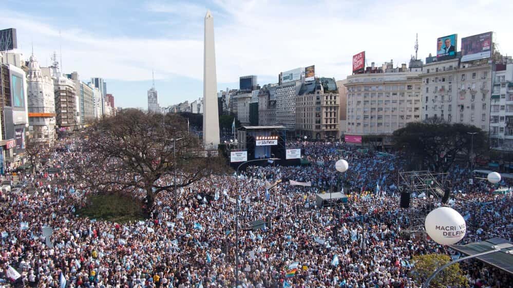 Macri en la "marcha del millón" en el Obelisco: "Que nunca más les digan que no se puede"