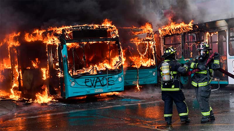 Continúan las protestas en Chile: "Estado de emergencia" y saqueos