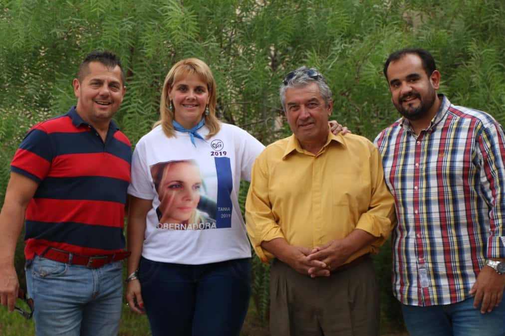 Precandidatos. Alejandro Milocco, Tania Acebal, Aron Cornejo y Lisandro Gamarra; campaña provincial 2019 