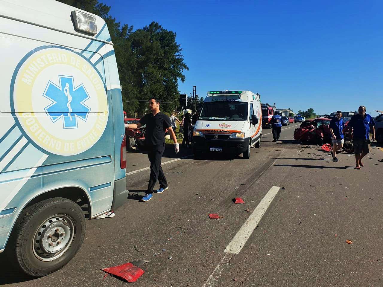 Parte Médico de los heridos en el accidente en la entrada a Gualeguaychú