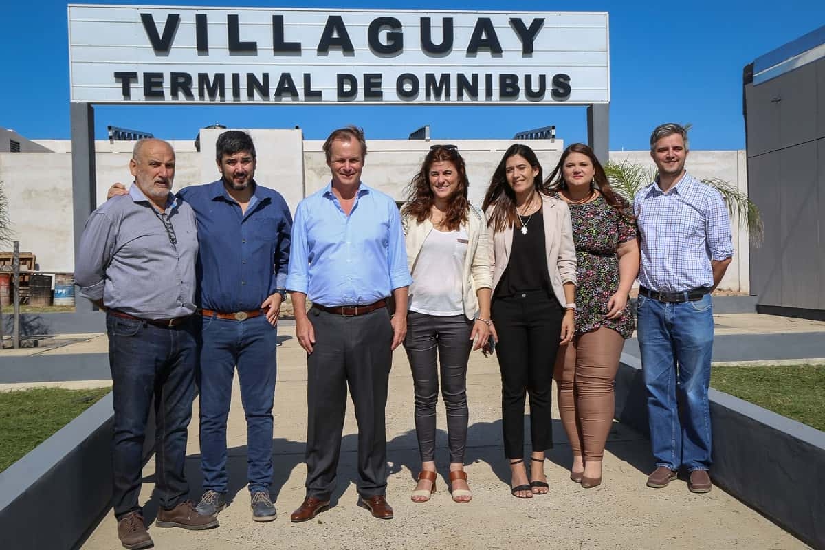 Bordet recorrió las obras de ampliación de la Terminal de ómnibus de Villaguay