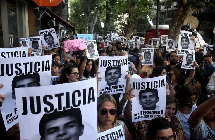 Conmovedora marcha para reclamar justicia por Fernando Báez Sosa