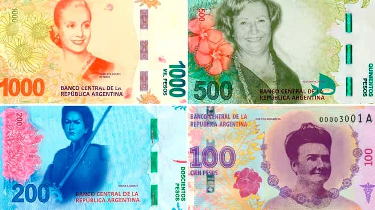 Proponen lanzar billetes feministas con las figuras de Evita y Juana Azurduy