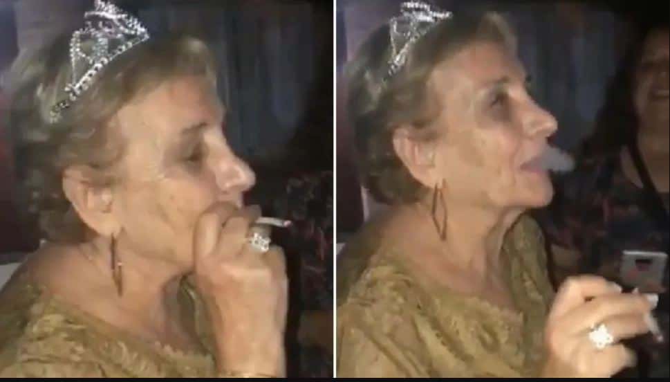 Cumplió 80 años y de regalo pidió fumarse un "porro" con los nietos