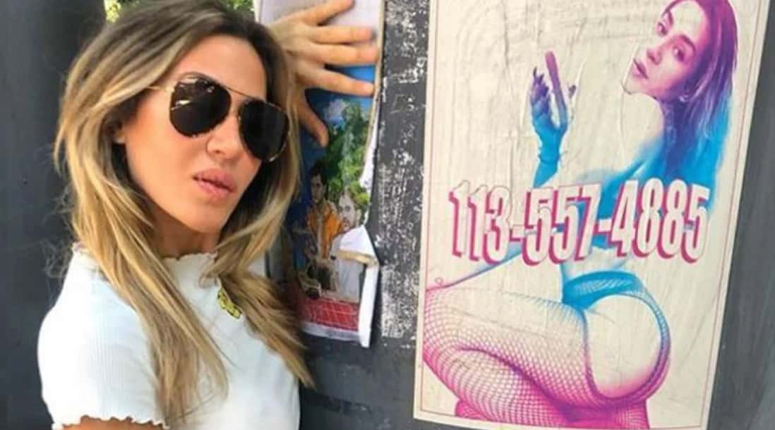 Polémica por el nuevo afiche de Jimena Barón, similar a los de ofertas sexuales