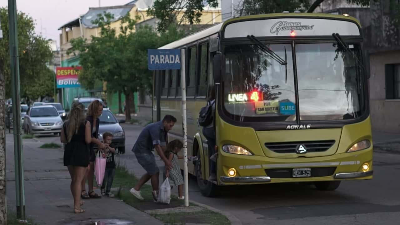 Provincia congeló la tarifa del transporte urbano de Gualeguaychú y cinco ciudades más