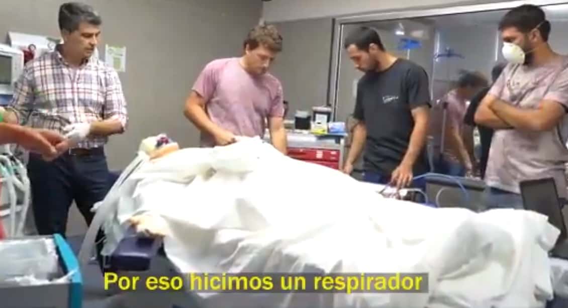 Coronavirus: jóvenes argentinos crearon un respirador WiFi, 4G y con geolocalizador