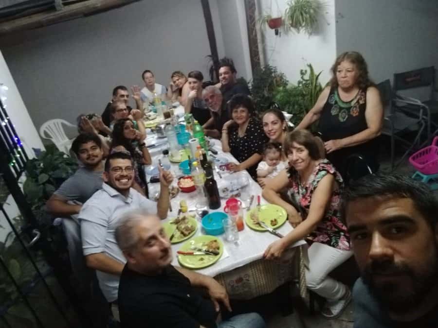 El último fin de año. Cecilia y su familia en Gualeguaychú, en la casa de sus tíos