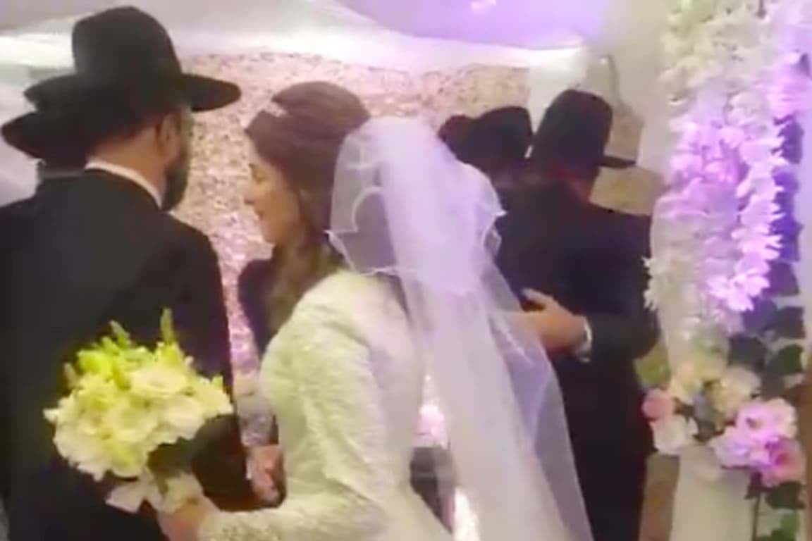 Se casaron en cuarentena: detuvieron a los novios y al rabino que los casó