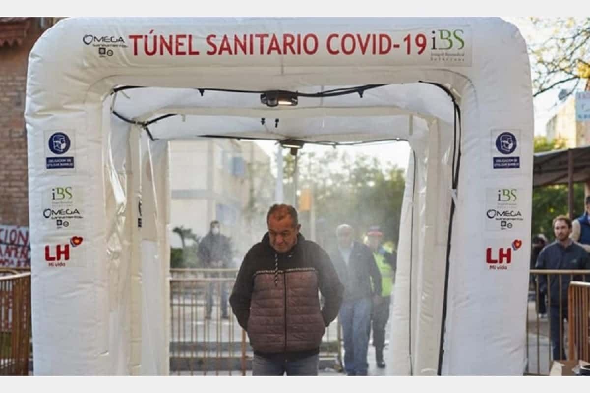 El COES local recomendó no utilizar cabinas sanitizantes o túneles de desinfección