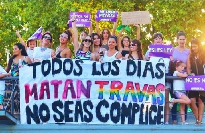 Marcha en Gualeguaychú por los derechos de las mujeres trans