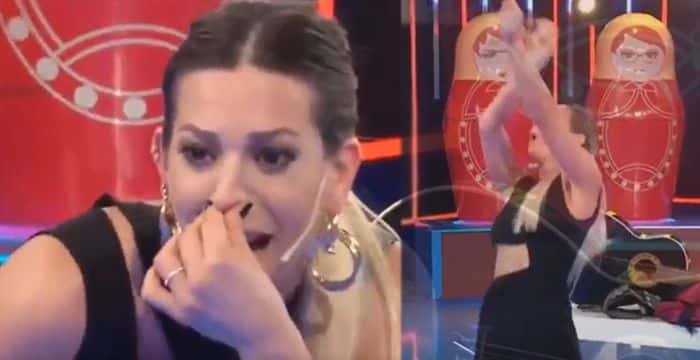 El tremendo golpe de Noelia Marzol en vivo al mostrar su destreza con las boleadoras