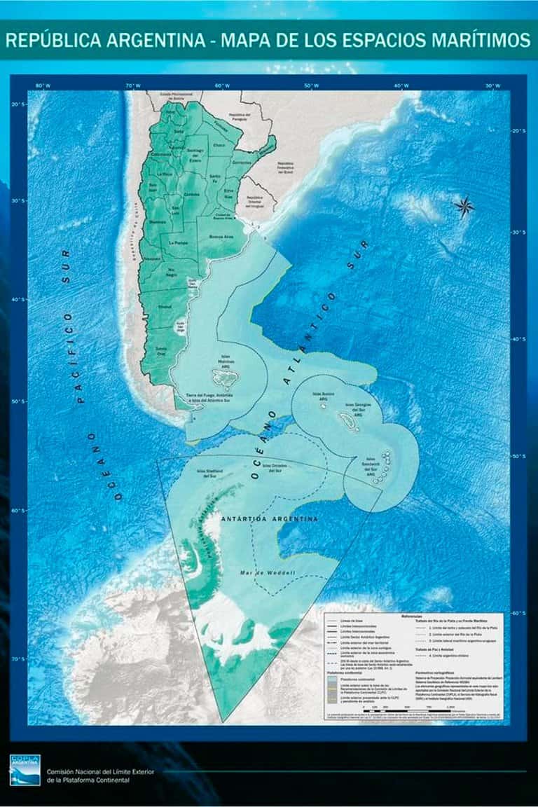 Con Tierra del Fuego en el centro y Santa Fe en el norte, así es el nuevo mapa de Argentina