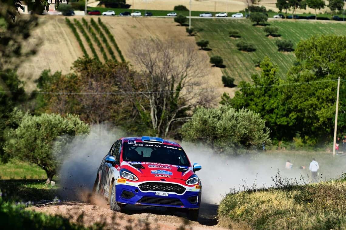 Paulo Soria compite en el Rally del Adriático por el Campeonato Italiano