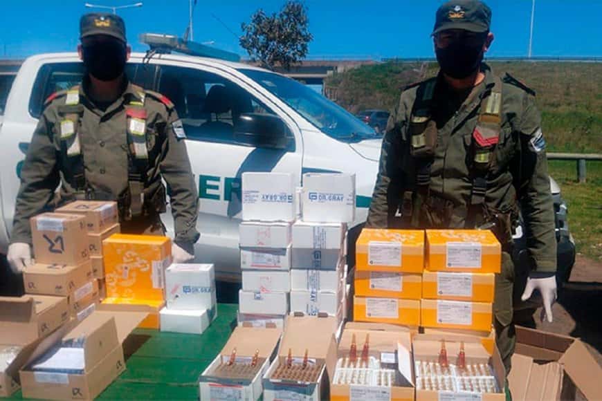 Gendarmería interceptó un camión e incautó gran cantidad de medicamentos
