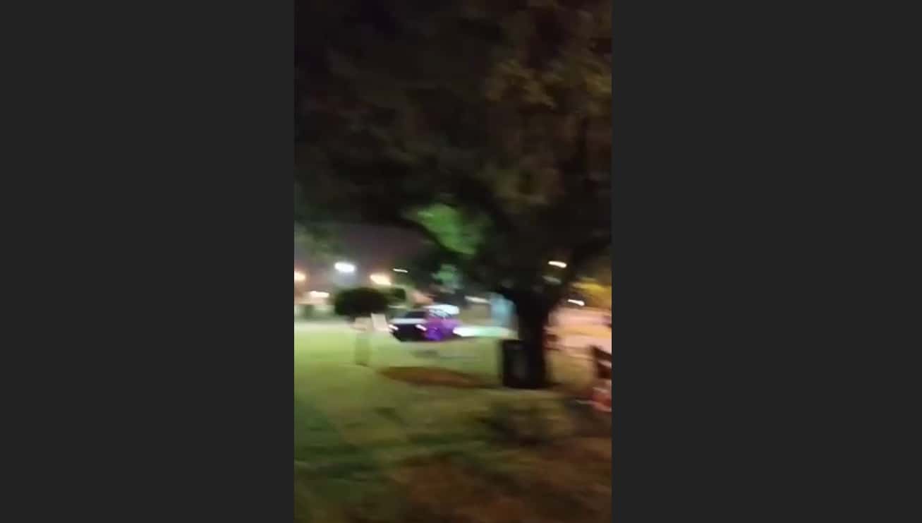 Perseguido por la policía, un joven realizó maniobras peligrosas en el parque